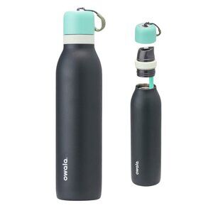 Owala foggy tide 24oz owala free-sip twist stainless bottle w/ straw